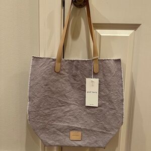 Graf Lantz Hana Canvas Tote - Dove, NWT